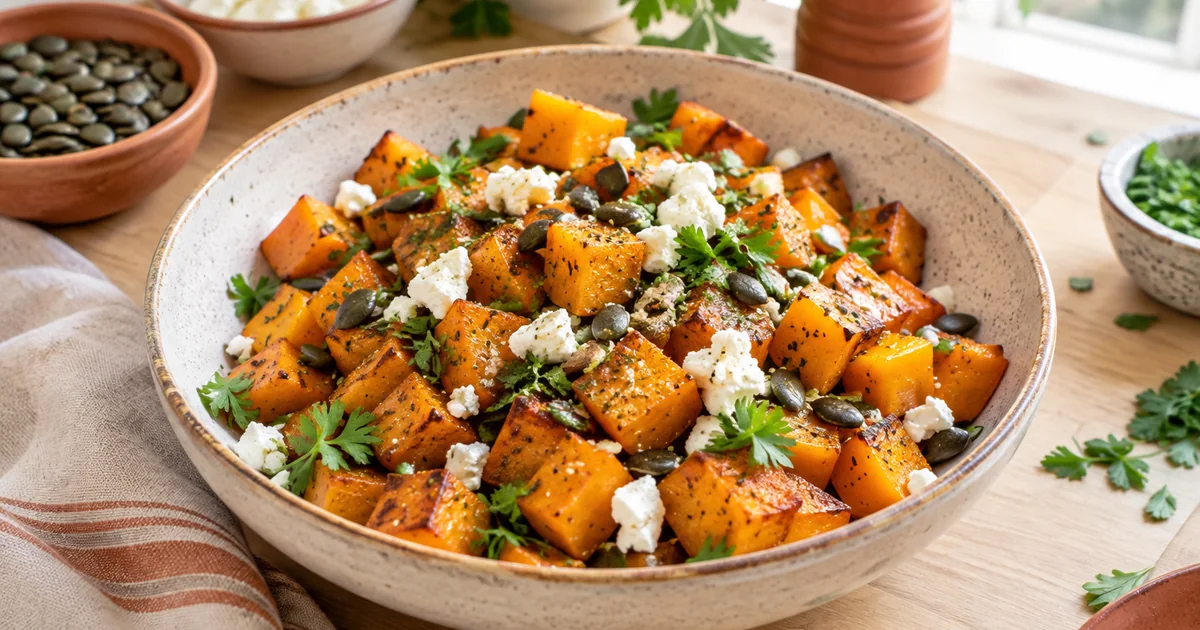 Butternut rôtie au air fryer : caramélisée et fondante