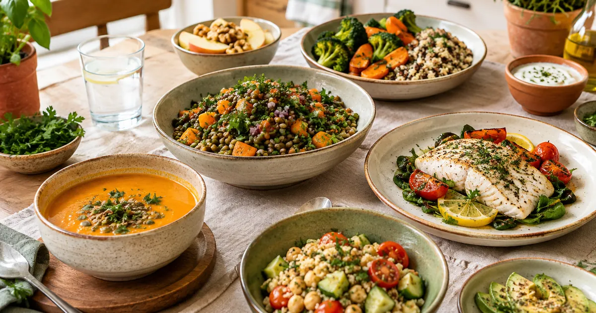 Menu rééquilibrage alimentaire : 7 jours de repas simples