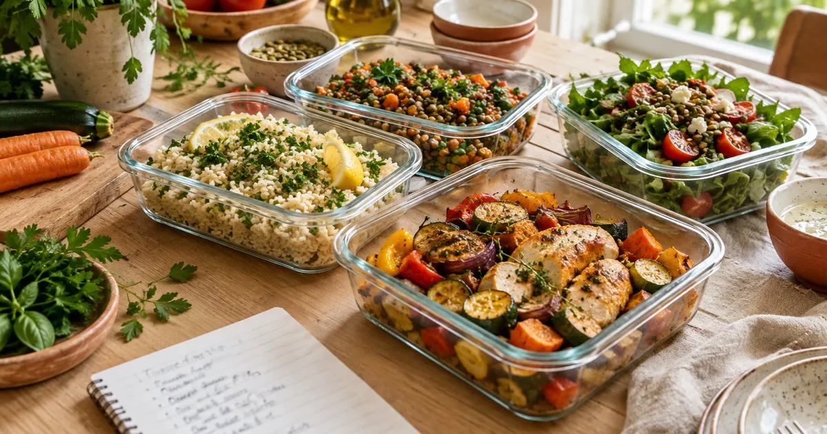 Menu de la semaine équilibré (automne-hiver) + liste de courses