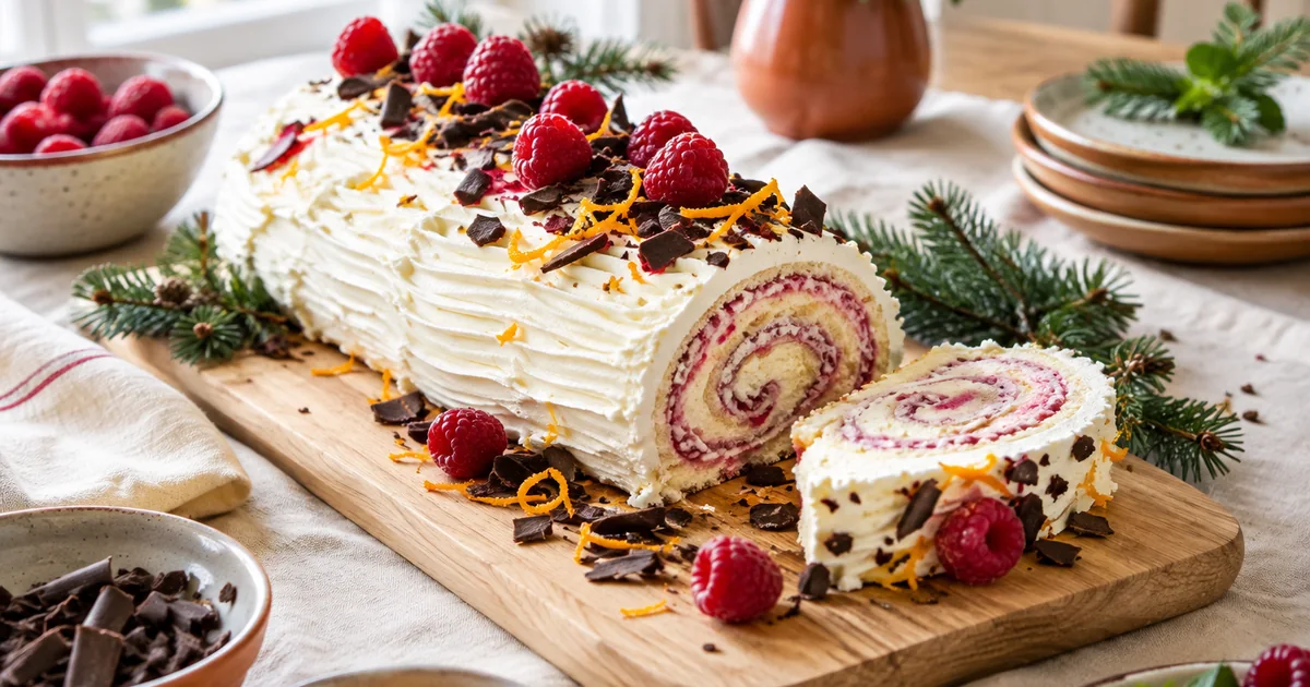 Dessert de Noël léger : la bûche roulée au fromage blanc et 4 autres idées