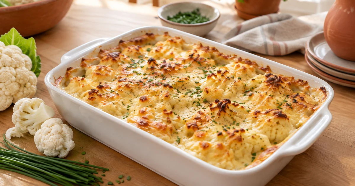 Gratin de chou-fleur léger : la recette crémeuse (béchamel allégée)