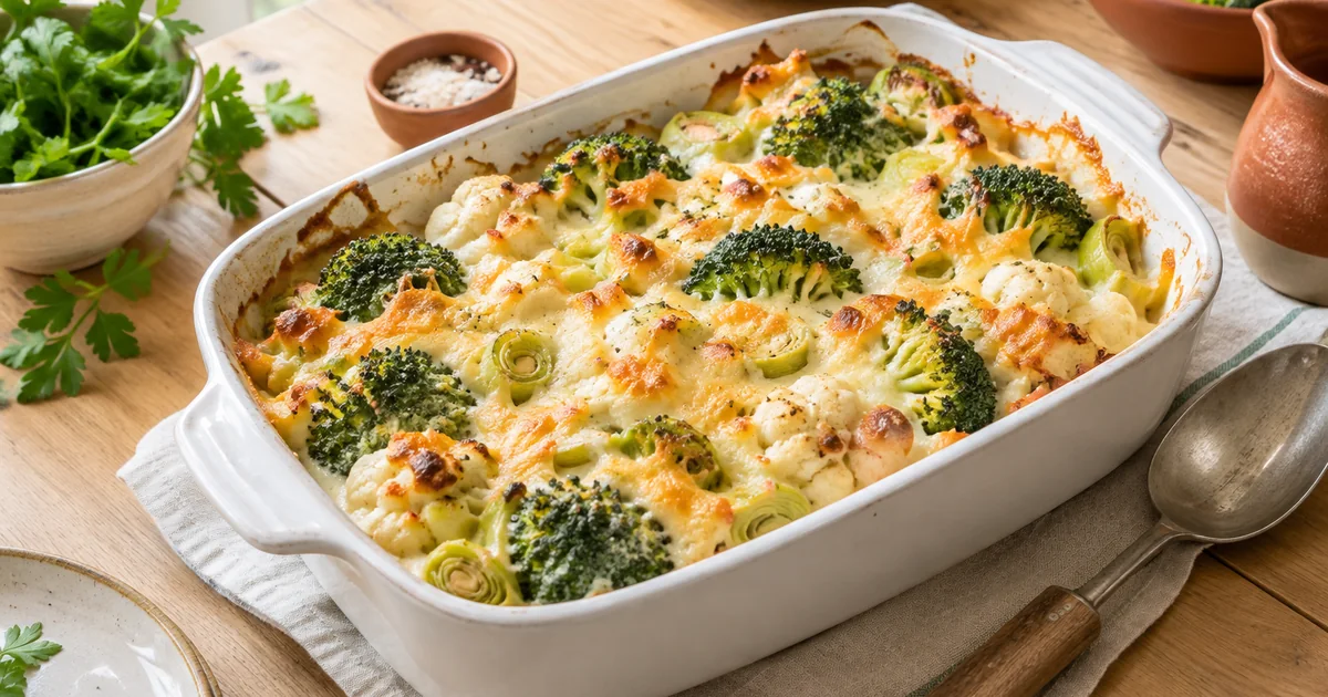 Gratin de légumes léger : la recette d&rsquo;hiver crémeuse sans beurre