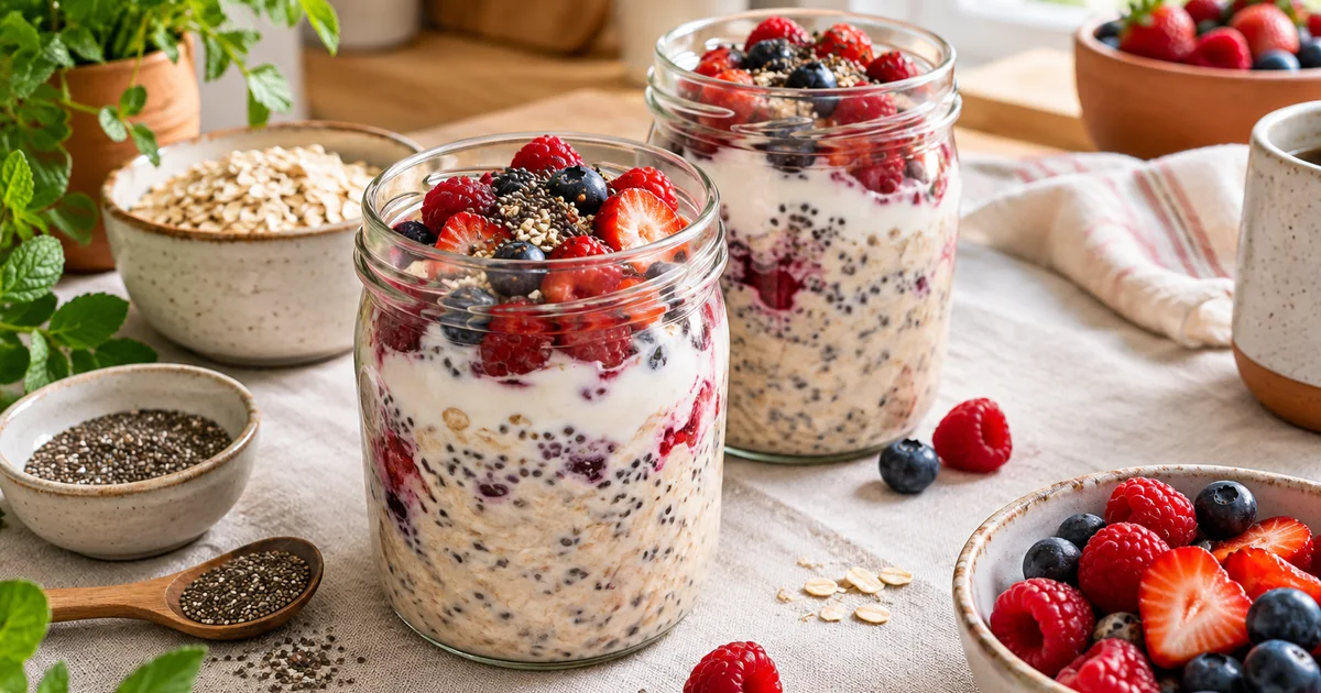 Overnight oats : la recette de base + 5 variantes