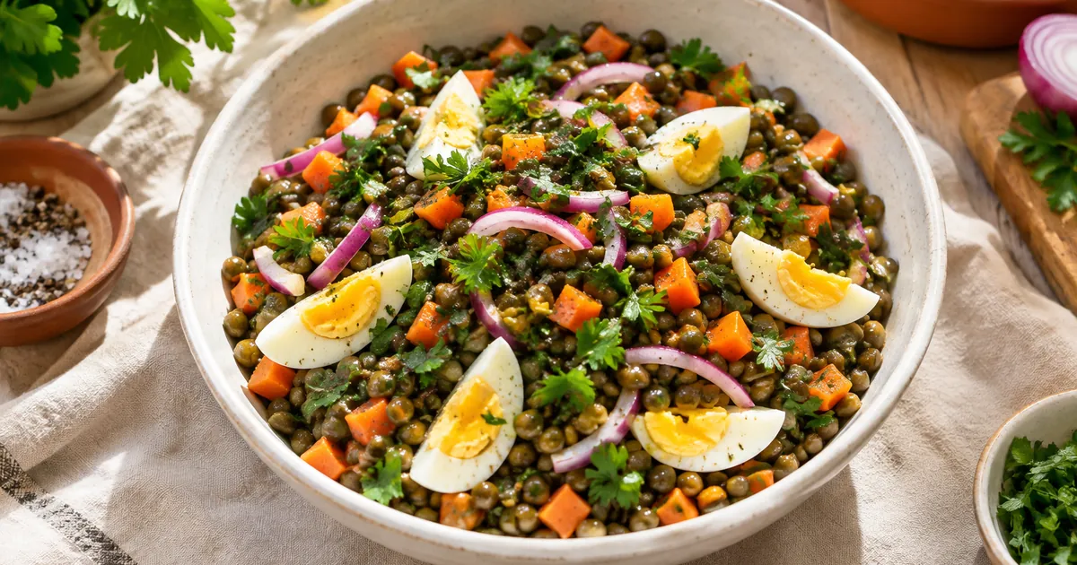 Salade de lentilles : la recette tiède ou froide, toute l’année