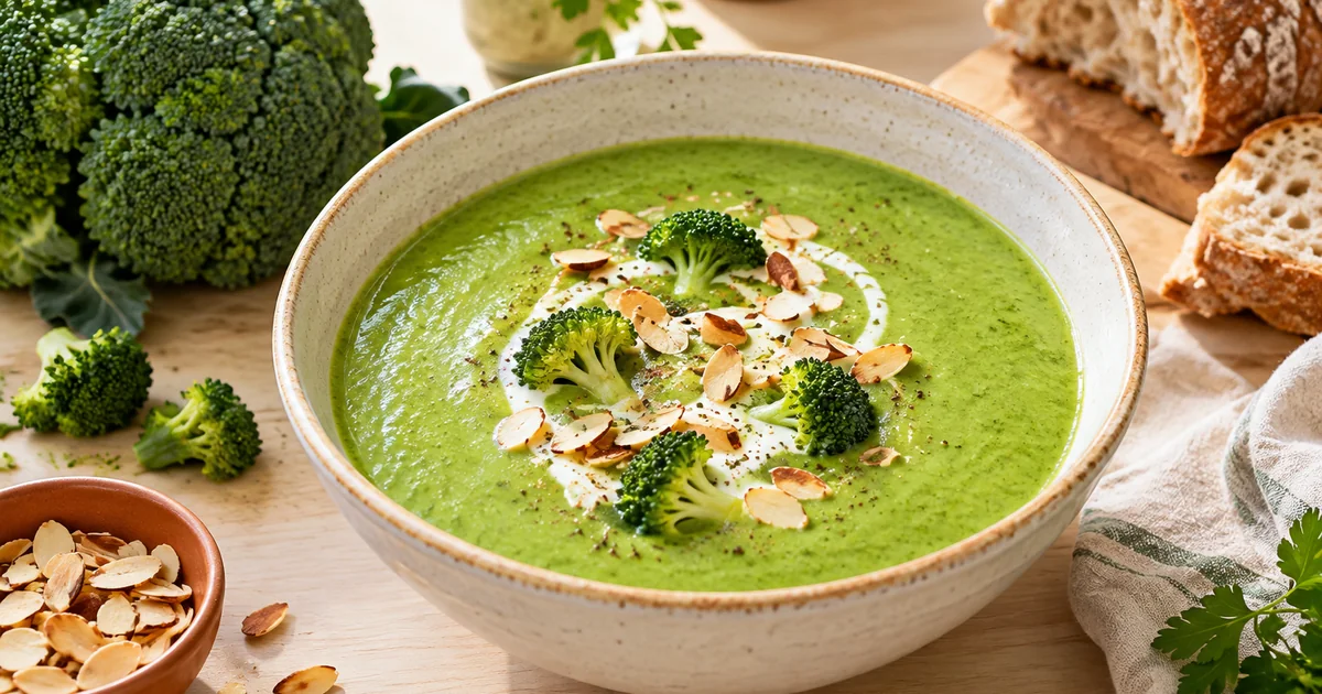 Velouté de brocoli : la recette onctueuse et bien verte